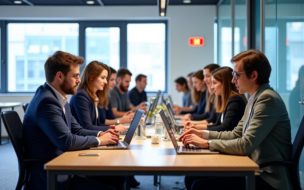 Das Expertenteam von SuissMap bei der Arbeit in ihrem Büro in Basel